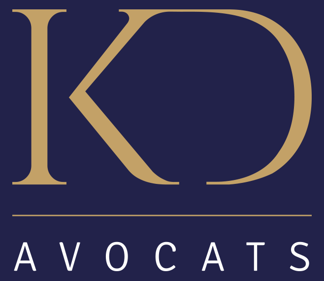 Logo kd avocats bleu